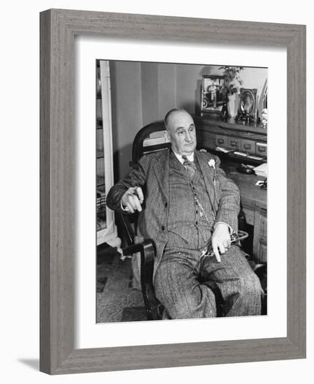 Dr. James R. Middlebrook, Sitting in His Office Chair-Carl Mydans-Framed Photographic Print