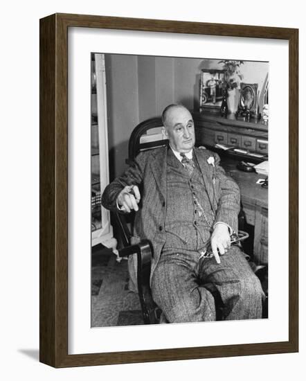 Dr. James R. Middlebrook, Sitting in His Office Chair-Carl Mydans-Framed Photographic Print