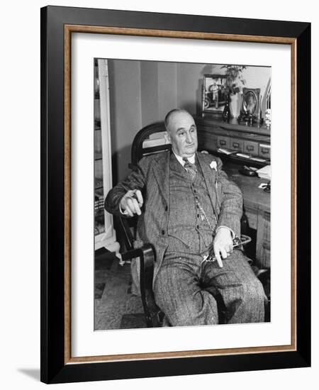 Dr. James R. Middlebrook, Sitting in His Office Chair-Carl Mydans-Framed Photographic Print