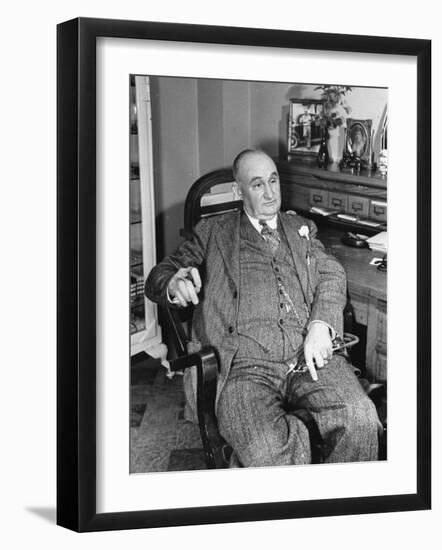 Dr. James R. Middlebrook, Sitting in His Office Chair-Carl Mydans-Framed Photographic Print