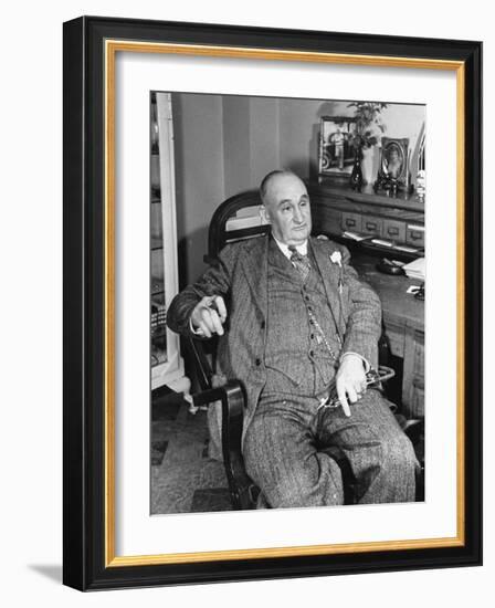 Dr. James R. Middlebrook, Sitting in His Office Chair-Carl Mydans-Framed Photographic Print