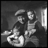 Jean Gabin and His Children-DR-Photographic Print