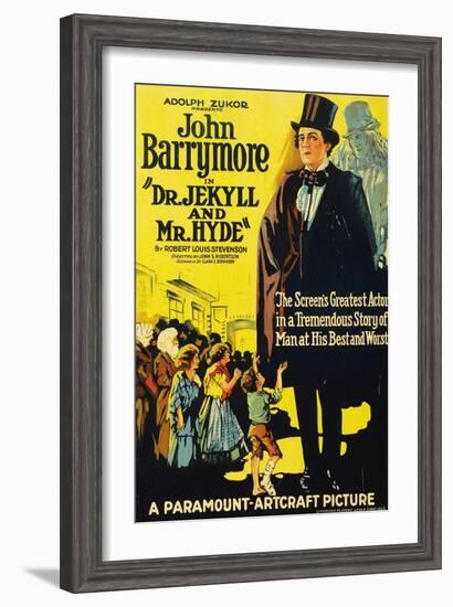 Dr. Jekyll And Mr. Hyde, 1920, Directed by John S. Robertson-null-Framed Giclee Print