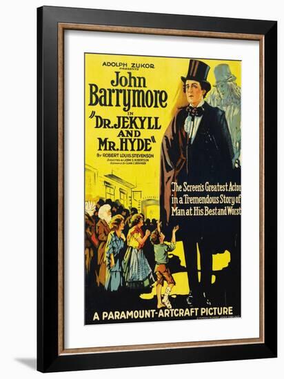 Dr. Jekyll And Mr. Hyde, 1920, Directed by John S. Robertson-null-Framed Giclee Print