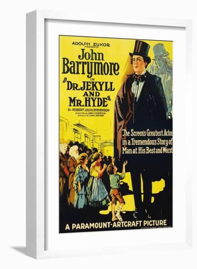 Dr. Jekyll And Mr. Hyde, 1920, Directed by John S. Robertson-null-Framed Giclee Print