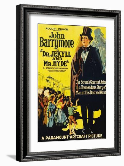 Dr. Jekyll And Mr. Hyde, 1920, Directed by John S. Robertson-null-Framed Giclee Print