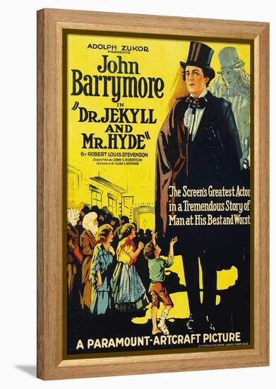 Dr. Jekyll And Mr. Hyde, 1920, Directed by John S. Robertson-null-Framed Premier Image Canvas