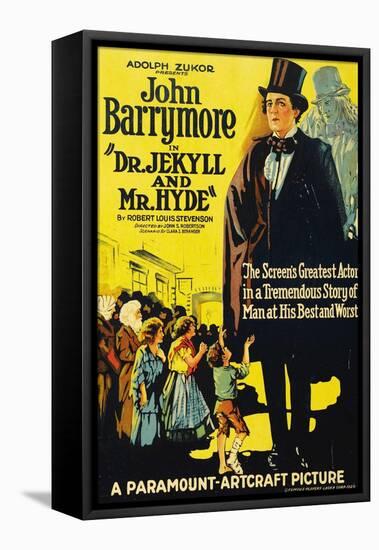 Dr. Jekyll And Mr. Hyde, 1920, Directed by John S. Robertson-null-Framed Premier Image Canvas