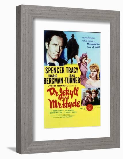 Dr. Jekyll and Mr. Hyde - Movie Poster Reproduction-null-Framed Photo