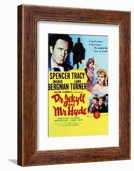 Dr. Jekyll and Mr. Hyde - Movie Poster Reproduction-null-Framed Photo