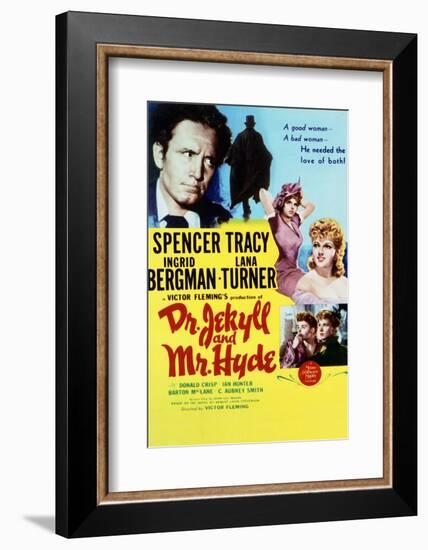 Dr. Jekyll and Mr. Hyde - Movie Poster Reproduction-null-Framed Photo