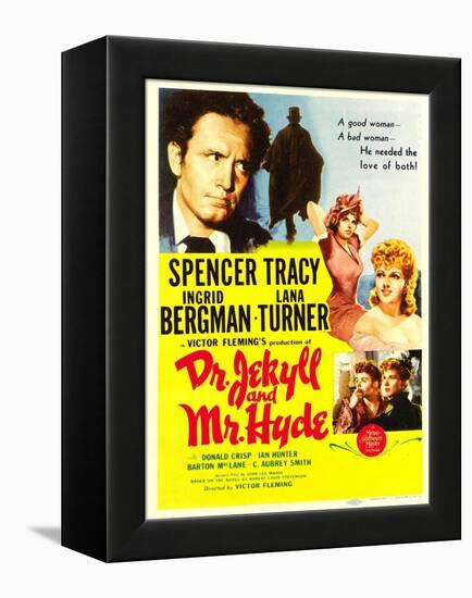 Dr. Jekyll and Mr. Hyde, Spencer Tracy, Ingrid Bergman, Lana Turner, 1941-null-Framed Stretched Canvas