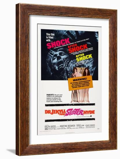 Dr. Jekyll and Sister Hyde, 1971-null-Framed Premium Giclee Print