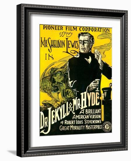 Dr. Jekyll & Mr. Hyde, Sheldon Lewis, 1920-null-Framed Art Print