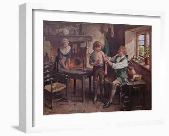 Dr Jenner Performing the First Vaccination-Terence Cuneo-Framed Giclee Print