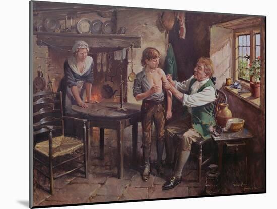 Dr Jenner Performing the First Vaccination-Terence Cuneo-Mounted Giclee Print