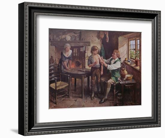 Dr Jenner Performing the First Vaccination-Terence Cuneo-Framed Giclee Print