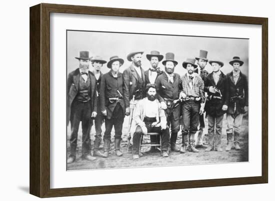 Dr John Doy, with Fellow Anti-Slavery Campaigners, 1859-American Photographer-Framed Photographic Print