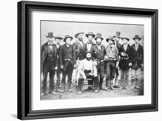 Dr John Doy, with Fellow Anti-Slavery Campaigners, 1859-American Photographer-Framed Photographic Print