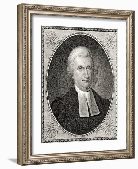 Dr John Witherspoon, Engraved by James Barton Longacre (1794-1869)-Charles Willson Peale-Framed Giclee Print