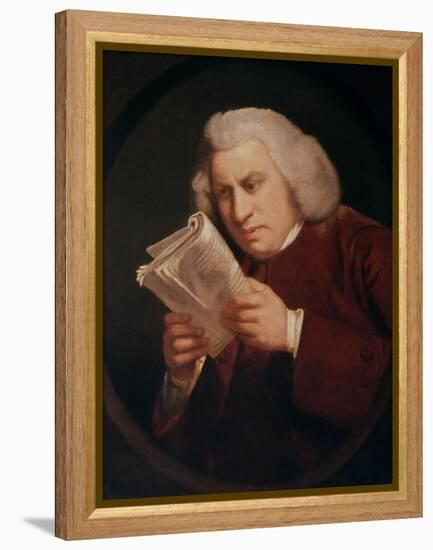 Dr. Johnson (1709-84) 1775-Sir Joshua Reynolds-Framed Premier Image Canvas