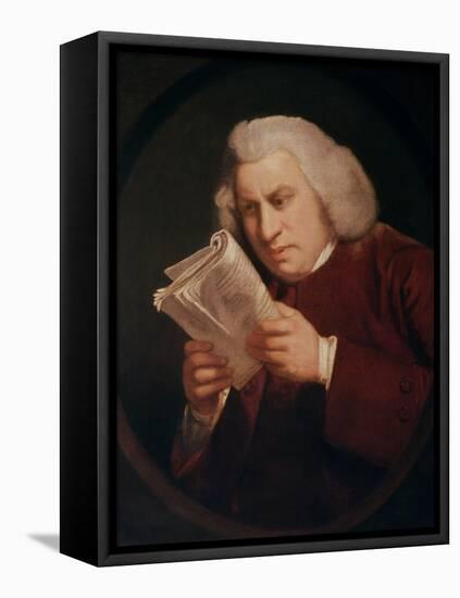 Dr. Johnson (1709-84) 1775-Sir Joshua Reynolds-Framed Premier Image Canvas