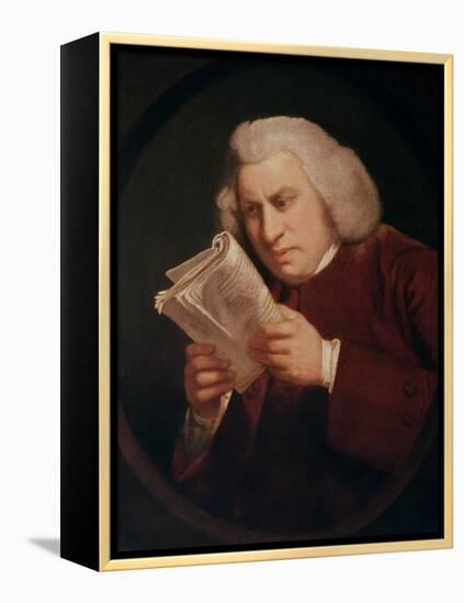 Dr. Johnson (1709-84) 1775-Sir Joshua Reynolds-Framed Premier Image Canvas