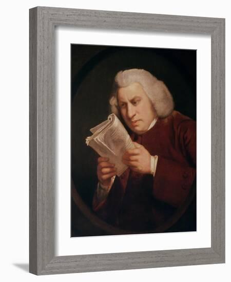 Dr. Johnson (1709-84) 1775-Sir Joshua Reynolds-Framed Giclee Print