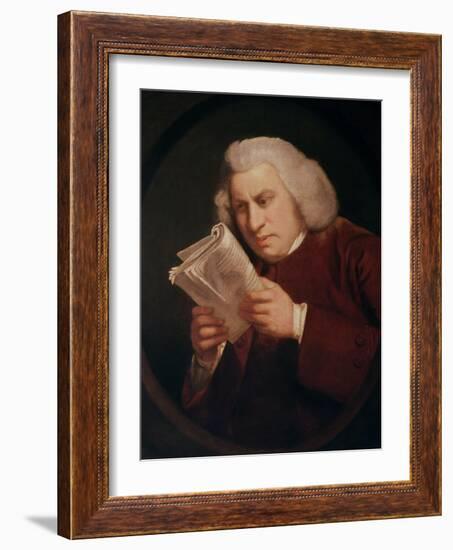 Dr. Johnson (1709-84) 1775-Sir Joshua Reynolds-Framed Giclee Print