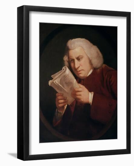 Dr. Johnson (1709-84) 1775-Sir Joshua Reynolds-Framed Giclee Print