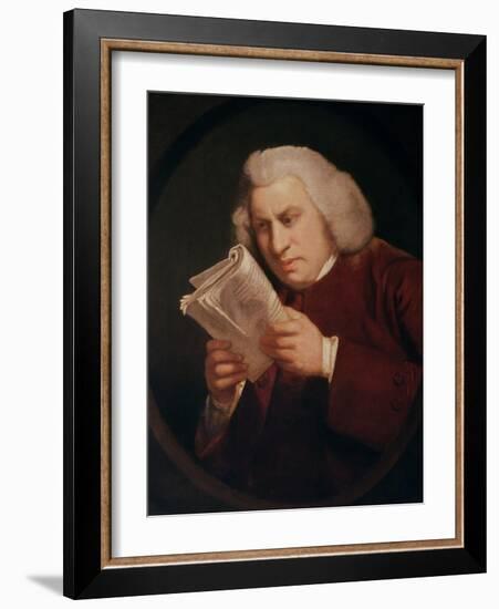 Dr. Johnson (1709-84) 1775-Sir Joshua Reynolds-Framed Giclee Print