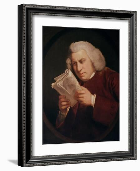 Dr. Johnson (1709-84) 1775-Sir Joshua Reynolds-Framed Giclee Print