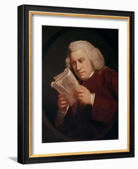 Dr. Johnson (1709-84) 1775-Sir Joshua Reynolds-Framed Giclee Print