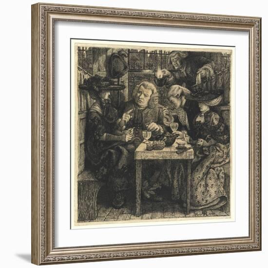 Dr. Johnson at the Mitre, 1860-Dante Gabriel Charles Rossetti-Framed Giclee Print