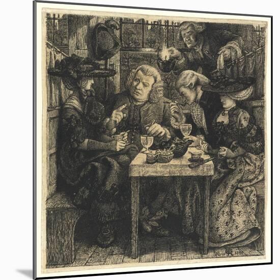 Dr. Johnson at the Mitre, 1860-Dante Gabriel Charles Rossetti-Mounted Giclee Print