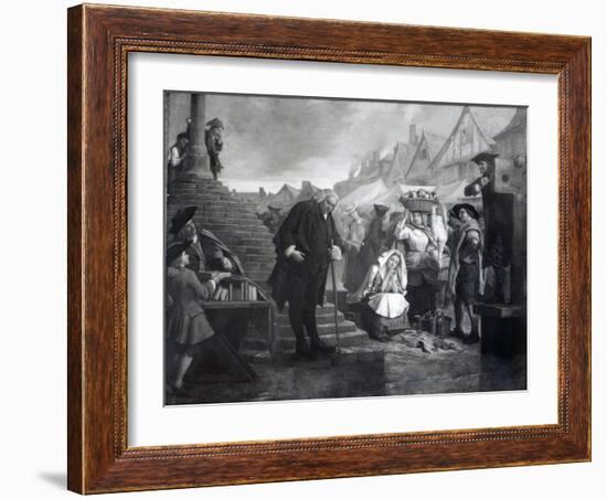 Dr. Johnson Doing Penance in the Market Place of Uttoxeter, 1869-Eyre Crowe-Framed Giclee Print