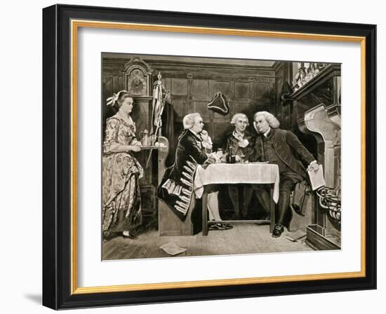 Dr Johnson, Goldsmith and Boswell-Eyre Crowe-Framed Giclee Print