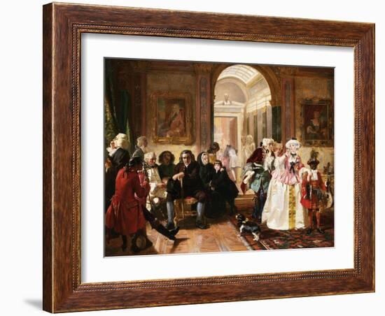 Dr. Johnson in the Ante-Room of the Lord Chesterfield Waiting for an Audience, 1748-Edward Matthew Ward-Framed Giclee Print
