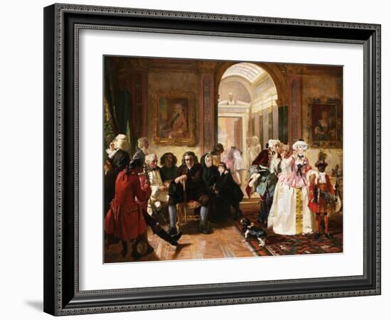 Dr. Johnson in the Ante-Room of the Lord Chesterfield Waiting for an Audience, 1748-Edward Matthew Ward-Framed Giclee Print