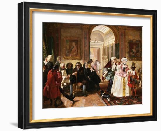 Dr. Johnson in the Ante-Room of the Lord Chesterfield Waiting for an Audience, 1748-Edward Matthew Ward-Framed Giclee Print