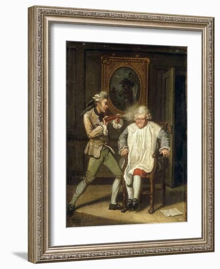 Dr Johnson with the Barber-John Collet-Framed Giclee Print