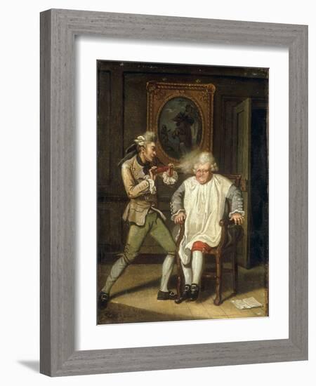 Dr Johnson with the Barber-John Collet-Framed Giclee Print