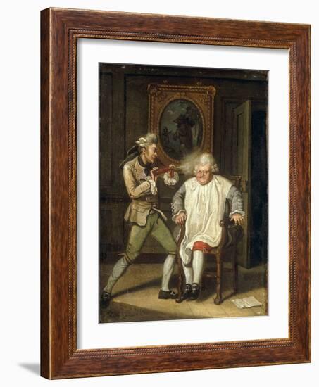 Dr Johnson with the Barber-John Collet-Framed Giclee Print