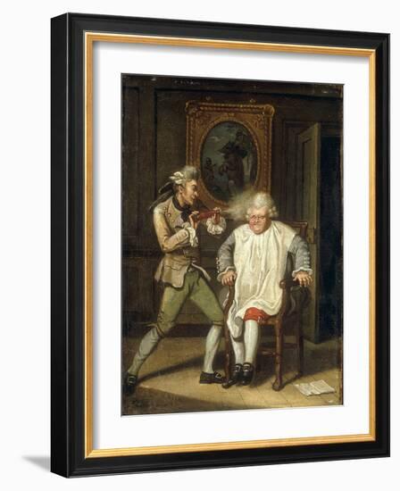 Dr Johnson with the Barber-John Collet-Framed Giclee Print