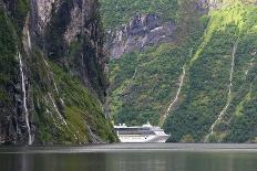 Cruise Ship In a Fjord, Norway-Dr. Juerg Alean-Photographic Print