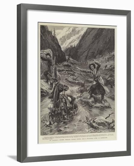 Dr Lansdell's Journey Through Chinese Central Asia, a Mud-Stream an Earthquake-Frank Dadd-Framed Giclee Print