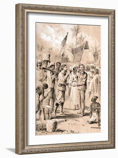 Dr Livingstone, I Presume?, November 1871-null-Framed Giclee Print