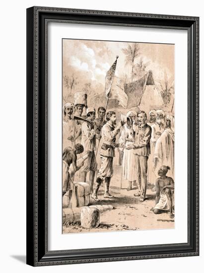 Dr Livingstone, I Presume?, November 1871-null-Framed Giclee Print
