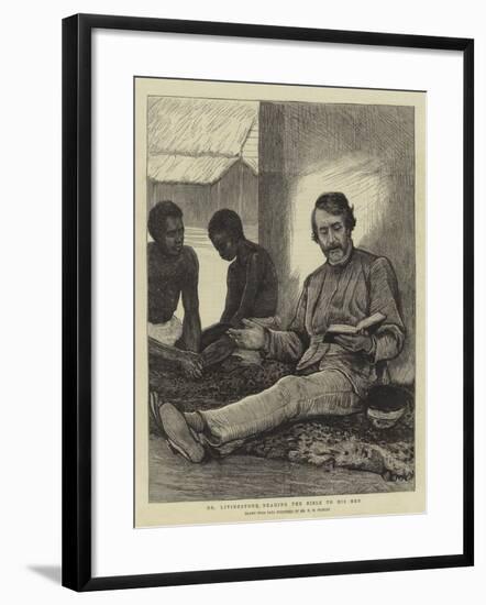 Dr Livingstone Reading the Bible to His Men-null-Framed Giclee Print