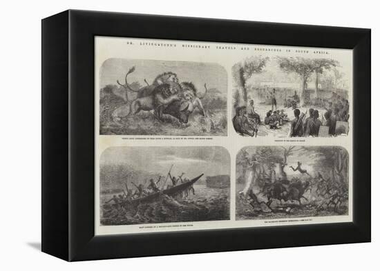 Dr Livingstone's Missionary Travels and Researches in South Africa-null-Framed Premier Image Canvas